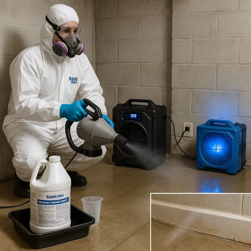 Sanitization and Odor Removal process in Denton County, TX